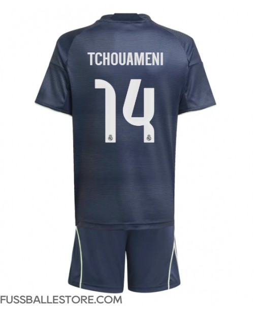 Günstige Real Madrid Aurelien Tchouameni #14 Auswärts Trikotsatzt Kinder 2025-26 Kurzarm (+ Kurze Hosen) Günstige Real Madrid Aurelien Tchouameni #14 Auswärts Trikotsatzt Kinder 2025-26 Kurzarm (+ Kurze Hosen)
